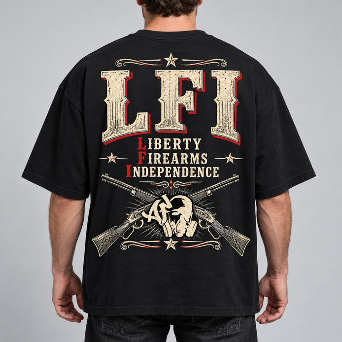 T-shirt Oversize - LFI — LIBERTY. FIREARMS. INDEPENDENCE.