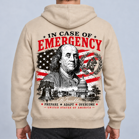 Sweat à Capuche - EST. 1776 In Case of Emergency