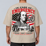 T-shirt Oversize - EST. 1776 In Case of Emergency