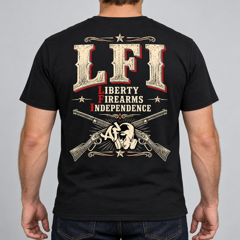 T-shirt Regular - LFI — LIBERTY. FIREARMS. INDEPENDENCE.