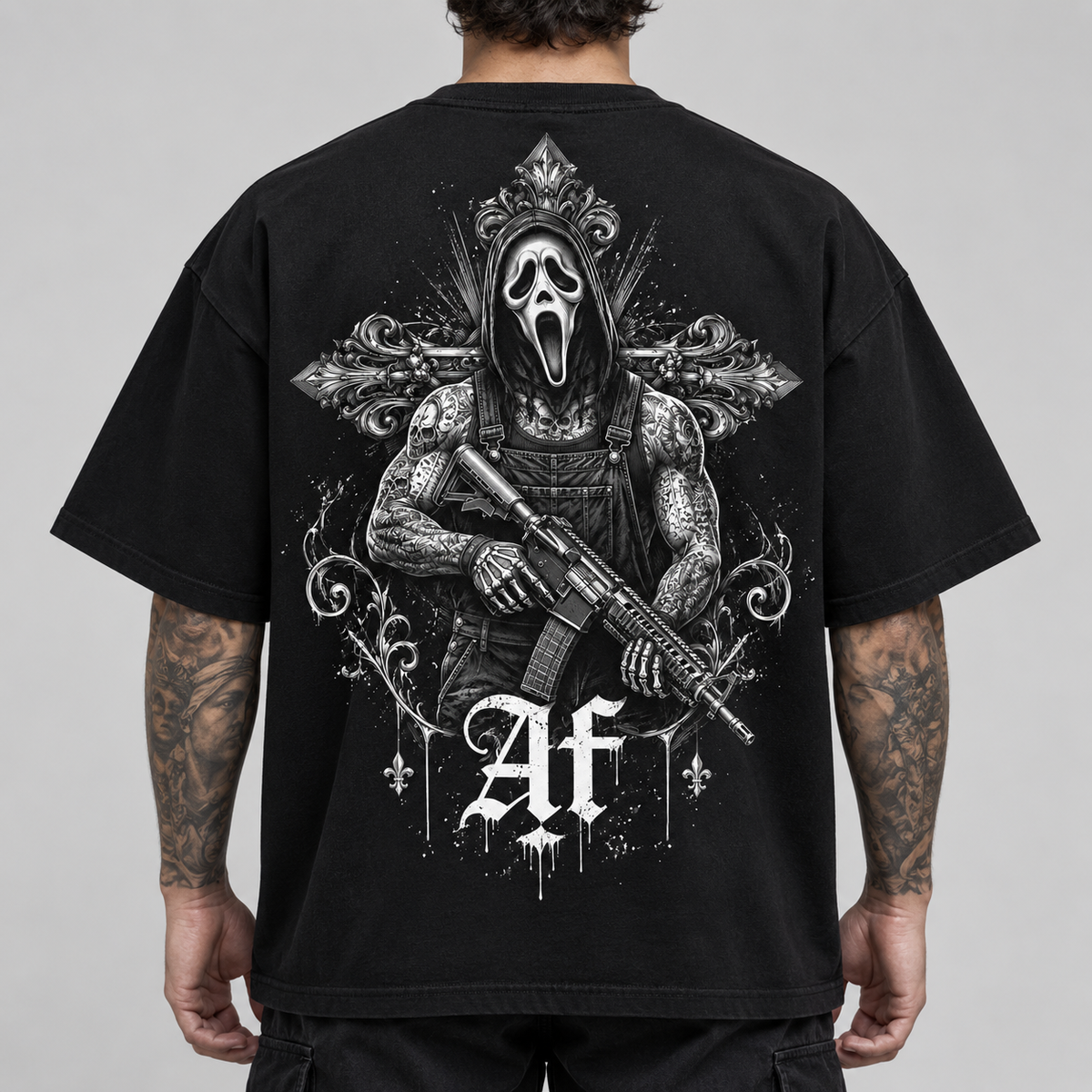 T-shirt Oversize - SPECTRE MAUDIT - AF CUSTOM & Valo la Buchette
