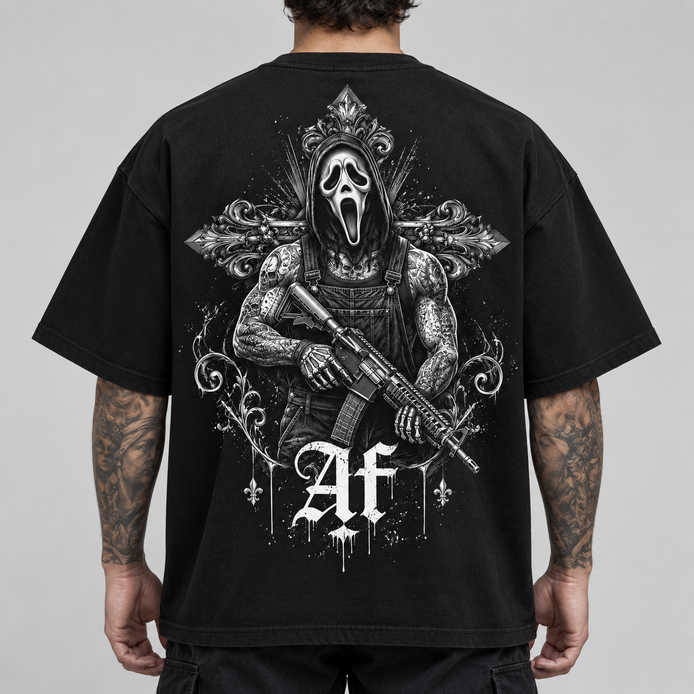 T-shirt Oversize - SPECTRE MAUDIT - AF CUSTOM & Valo la Buchette