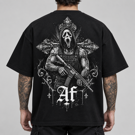 T-shirt Oversize - SPECTRE MAUDIT - AF CUSTOM & Valo la Buchette