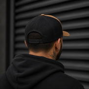 Casquette Trucker Coyote et Noir – Broderie 3D 