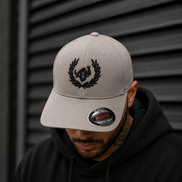 Casquette Flex Gris – Broderie 3D Noir 