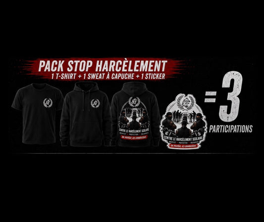 Pack STOP HARCELEMENT - Black