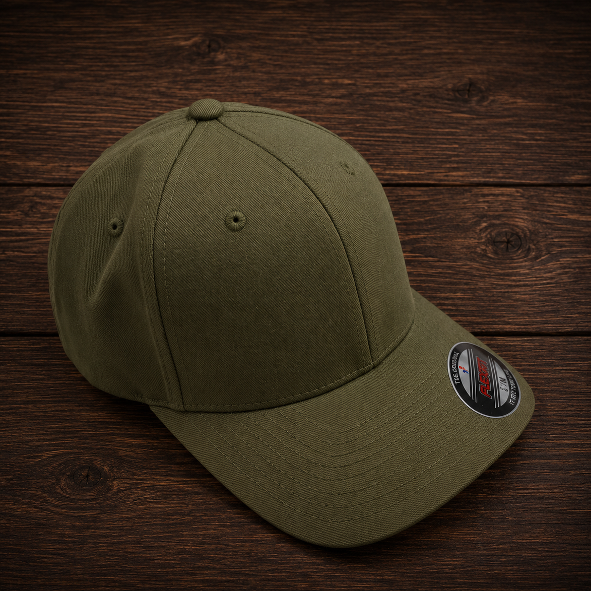 Casquette Flex Personnalisée avec Patch Cuir PU