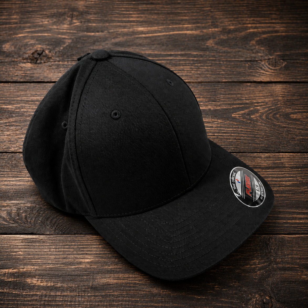 Casquette Flex Personnalisée avec Patch Cuir PU