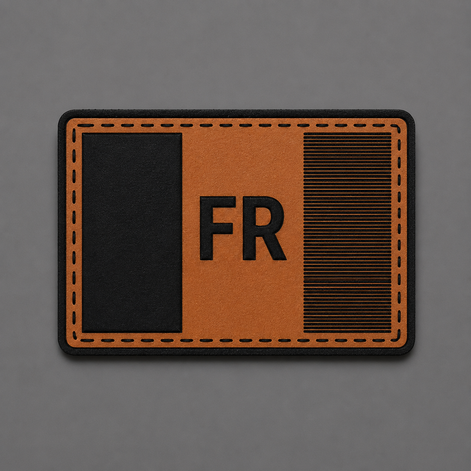 Patch Velcro en Cuir PU