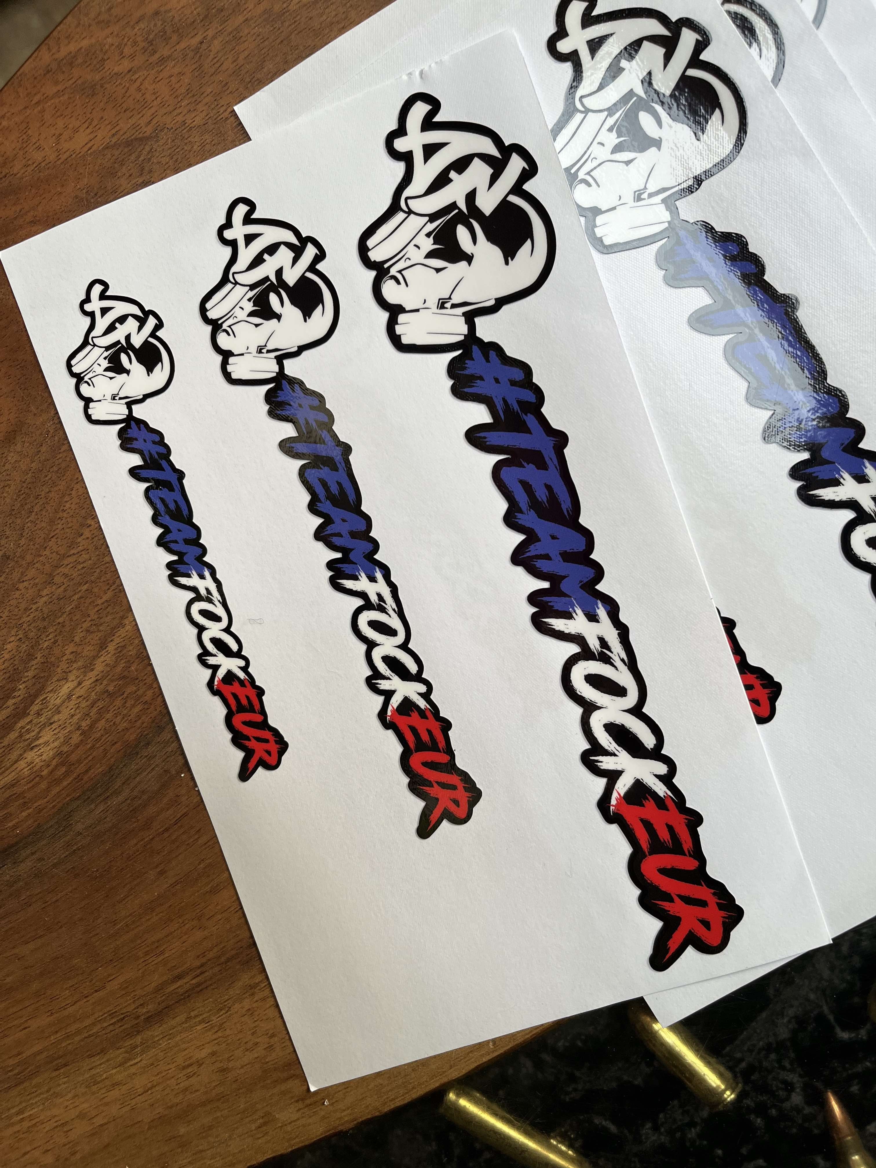 Planche 3 stickers Team Fockeur