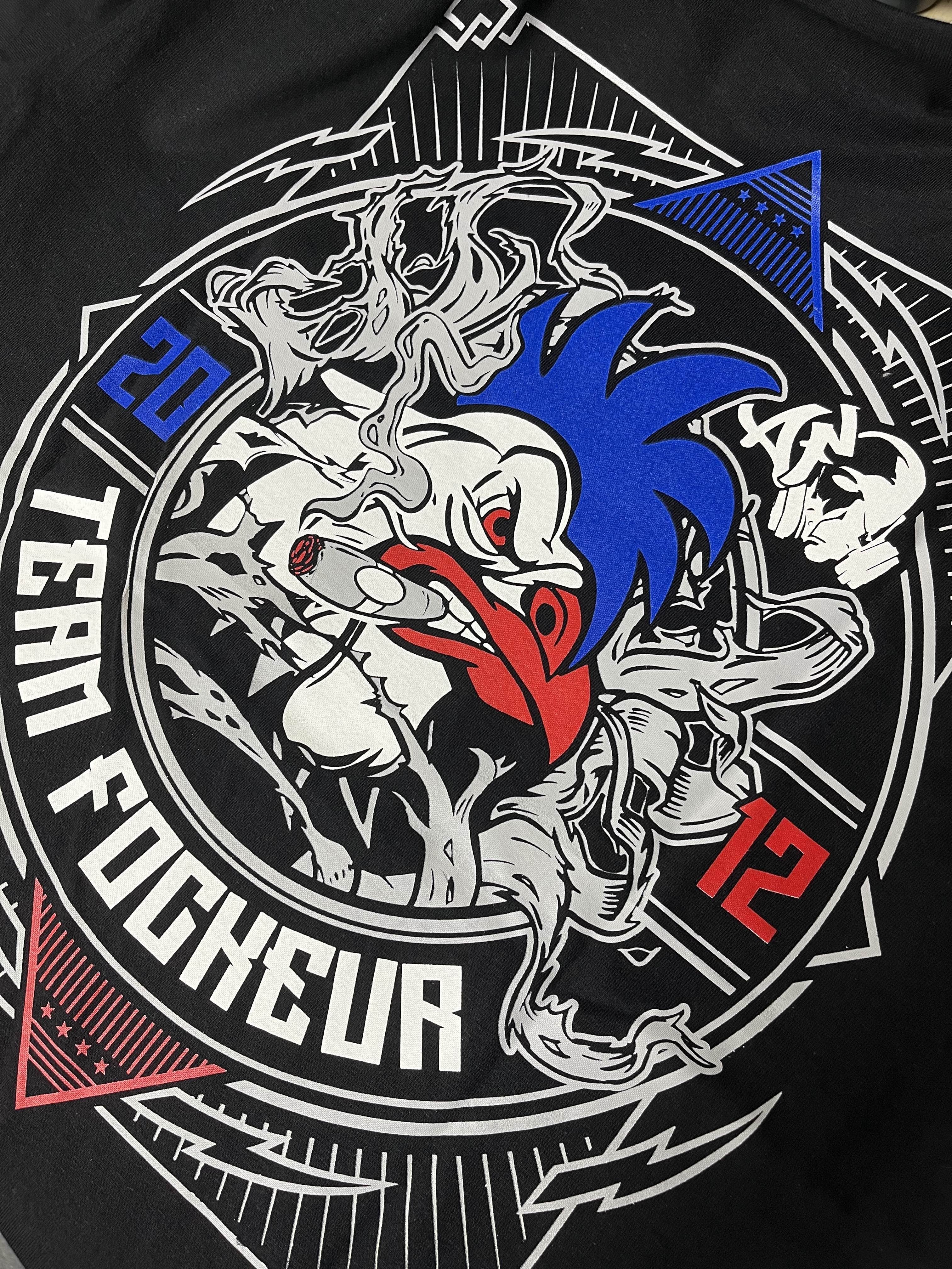 T-shirt Coq'Hard - Noir
