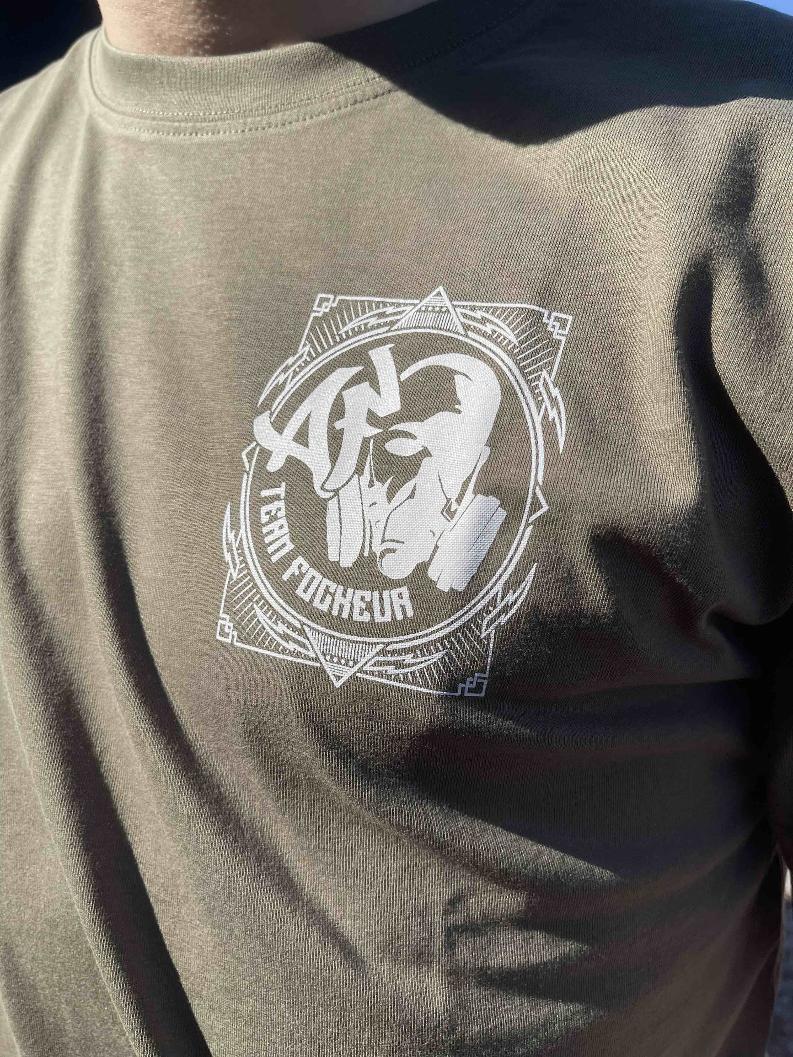 T-shirt - Coq'Hard - Kaki