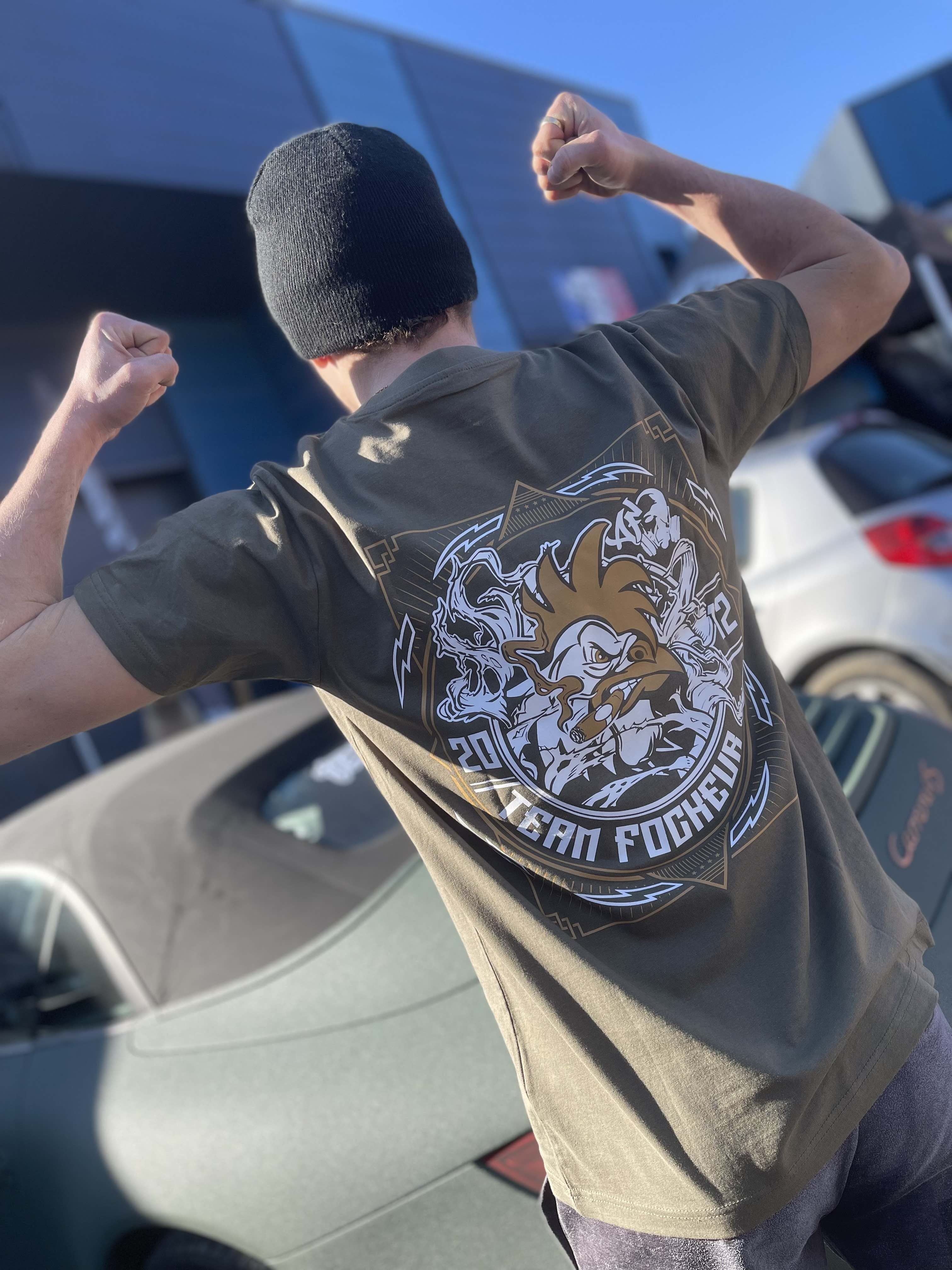 T-shirt - Coq'Hard - Kaki