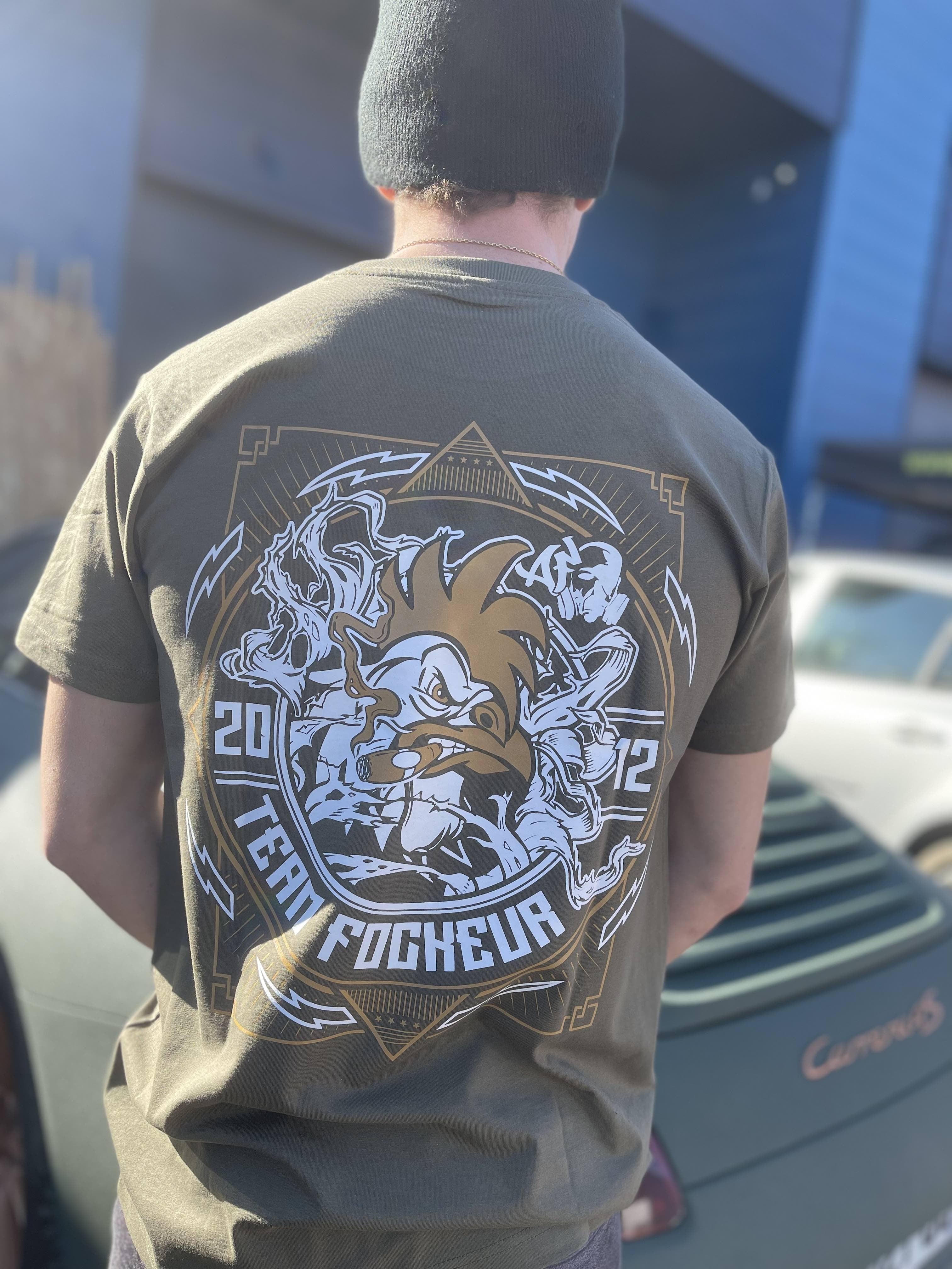 T-shirt - Coq'Hard - Kaki
