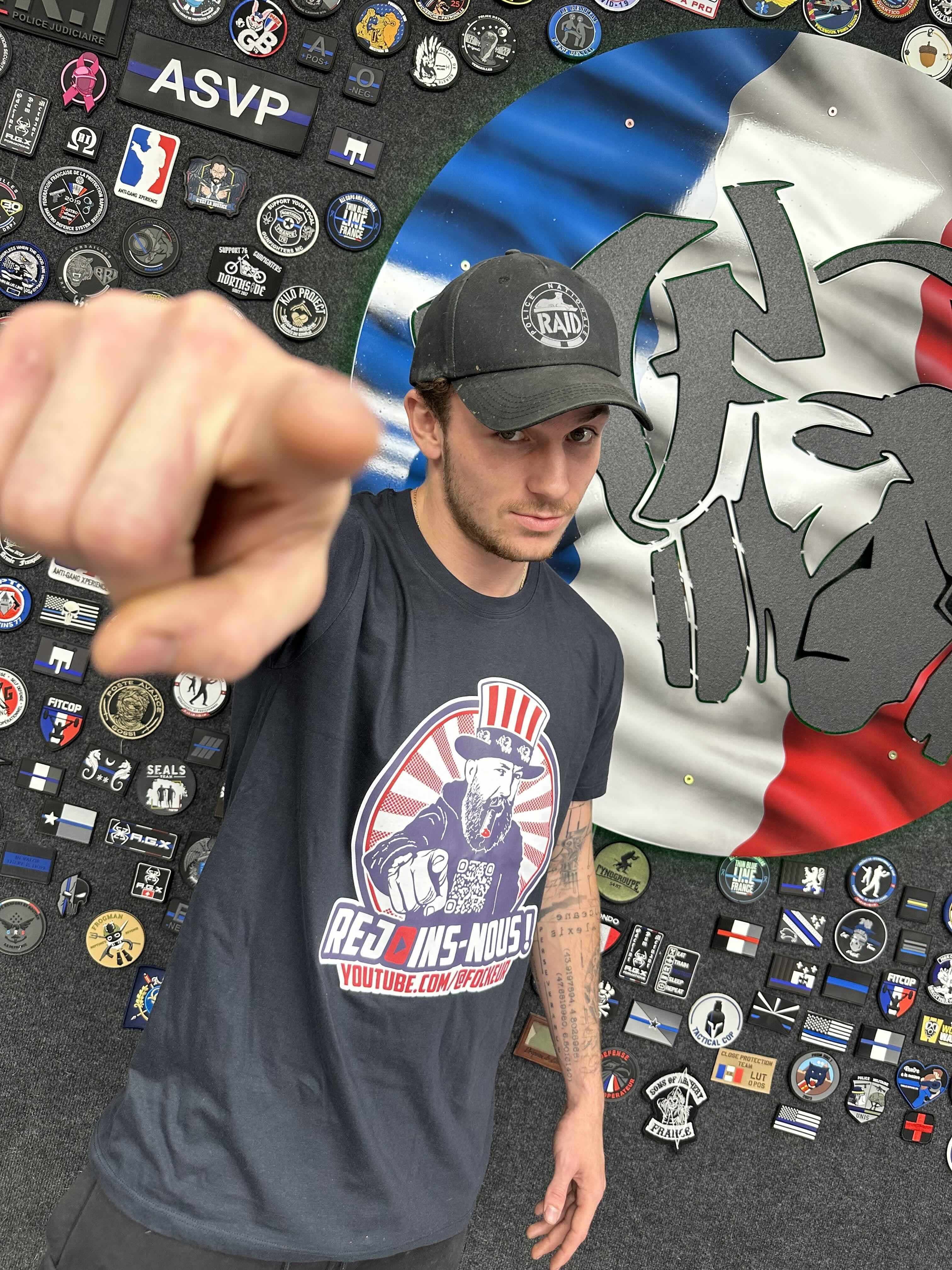 T-shirt Oncle Fock - Bleu Marine