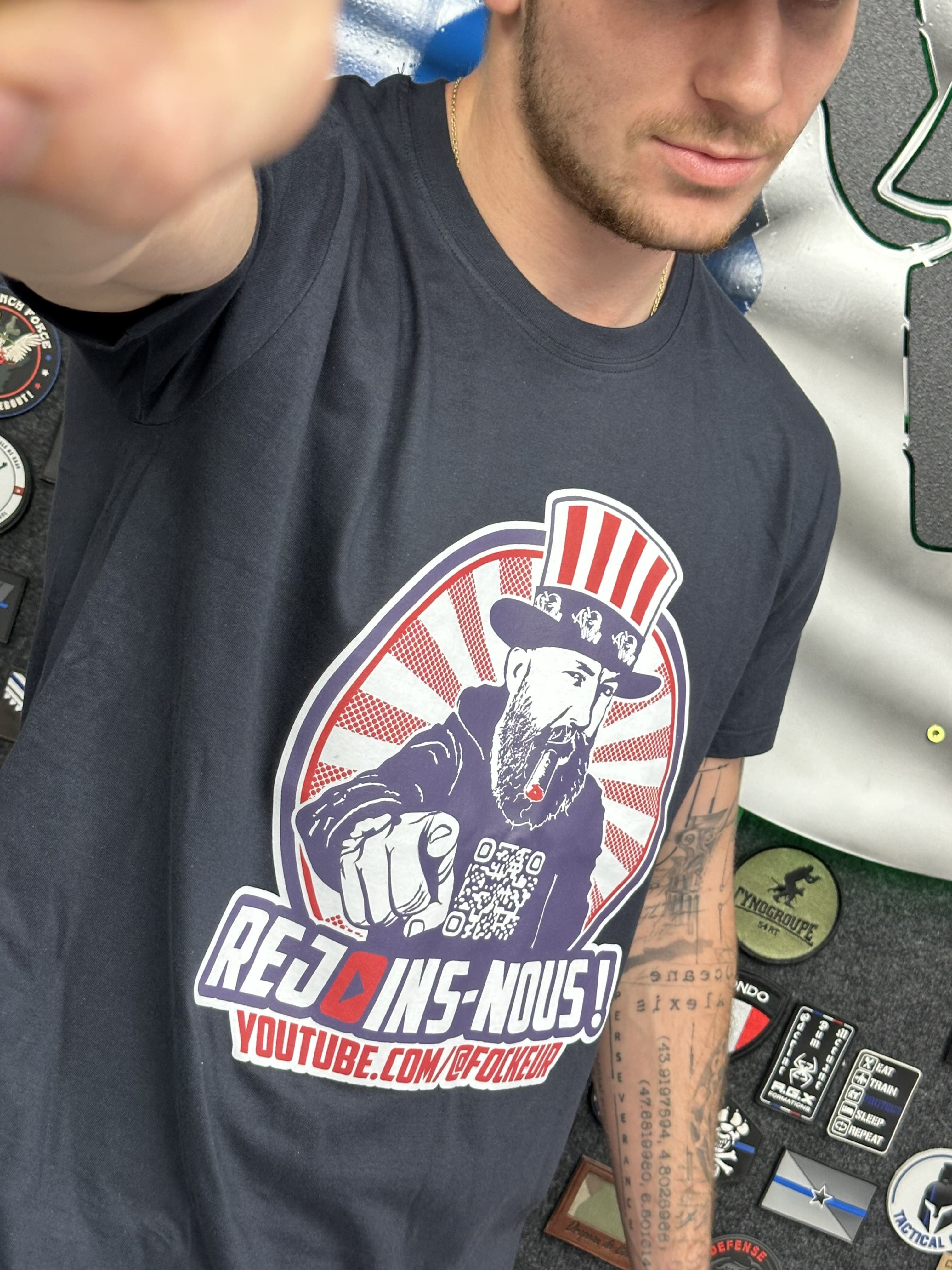 T-shirt Oncle Fock - Bleu Marine