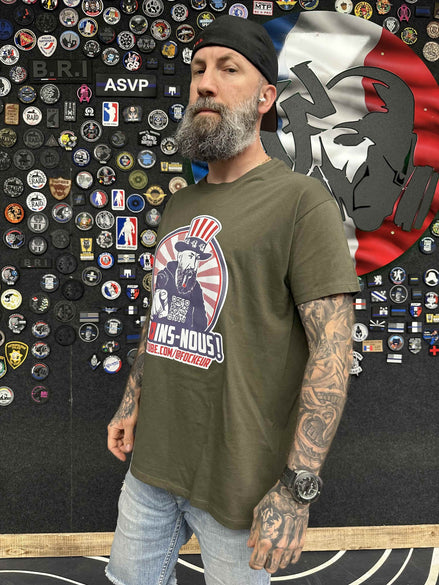 T-shirt Oncle Fock - Kaki