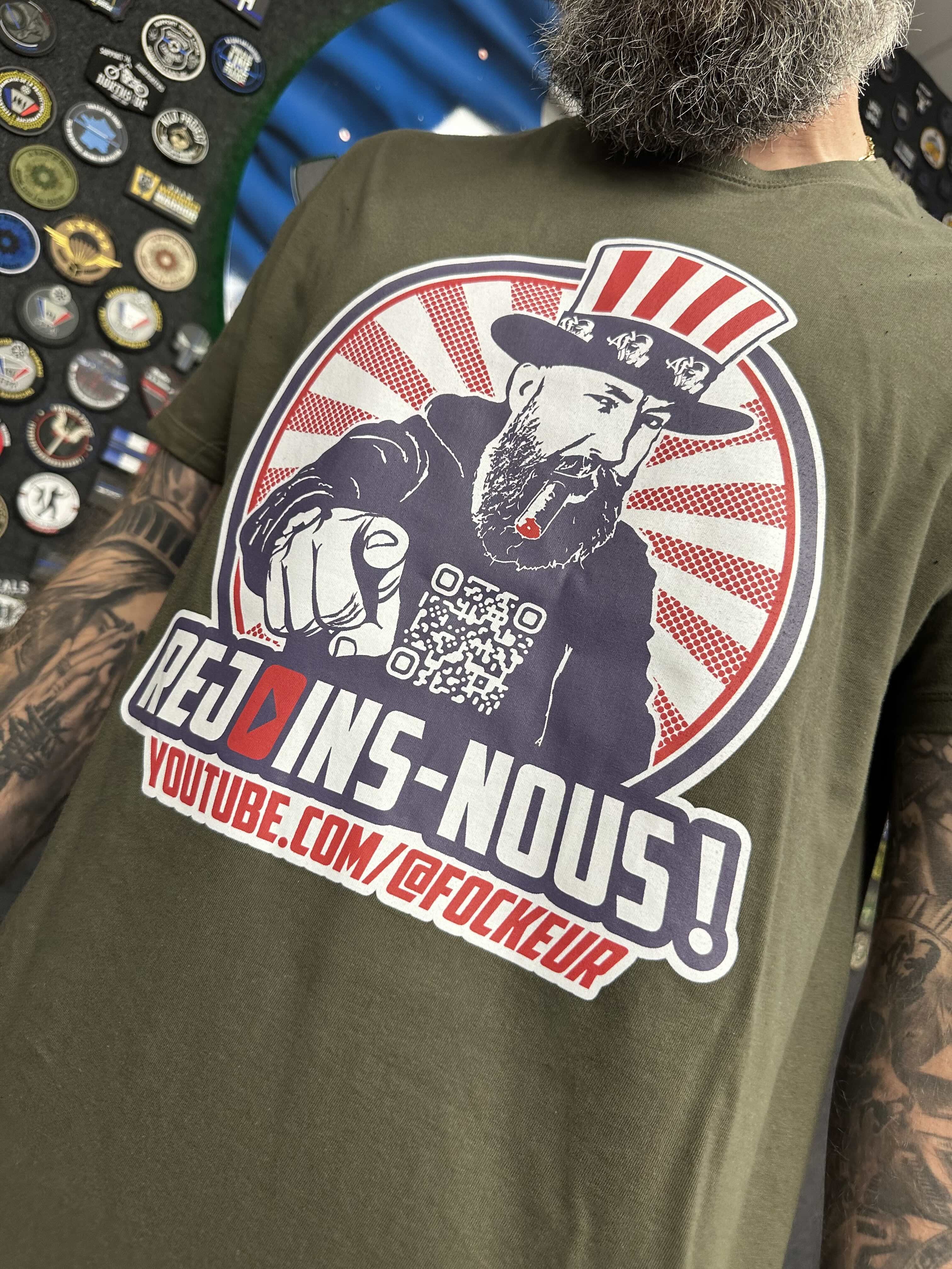 T-shirt Oncle Fock - Kaki