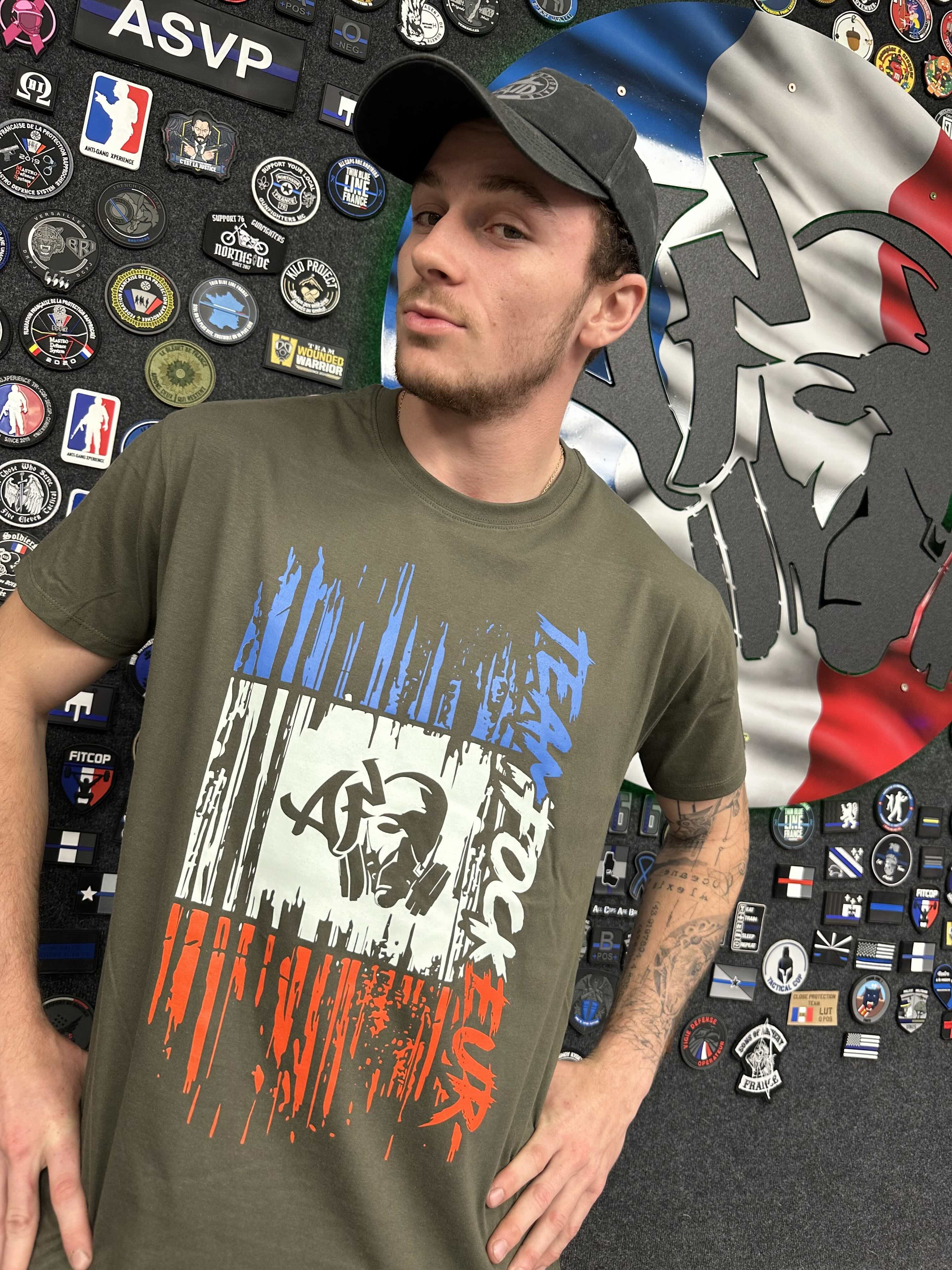 T-shirt Frenchy - Kaki