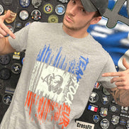 T-shirt Frenchy - Gris chiné