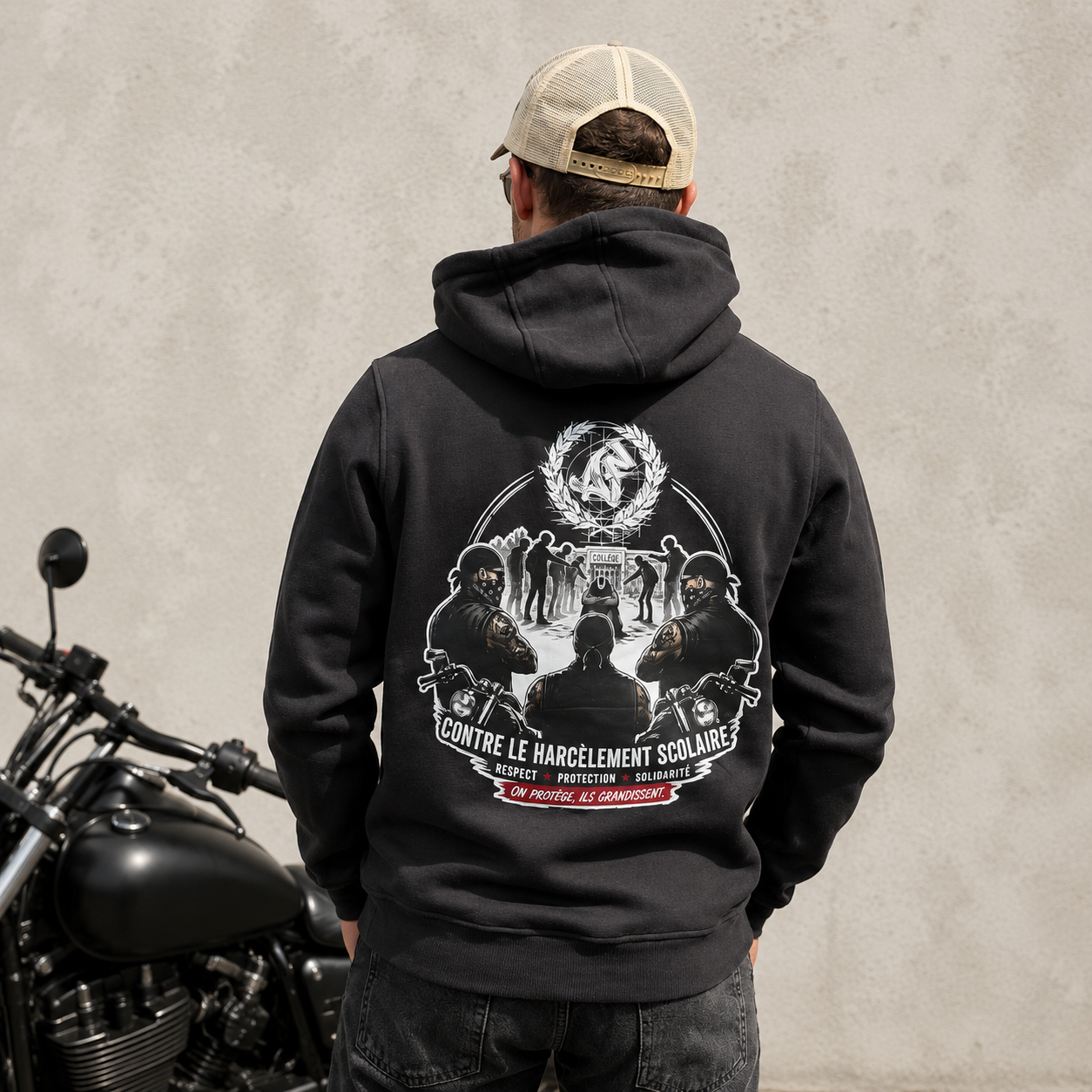 Sweat STOP HARCELEMENT Noir