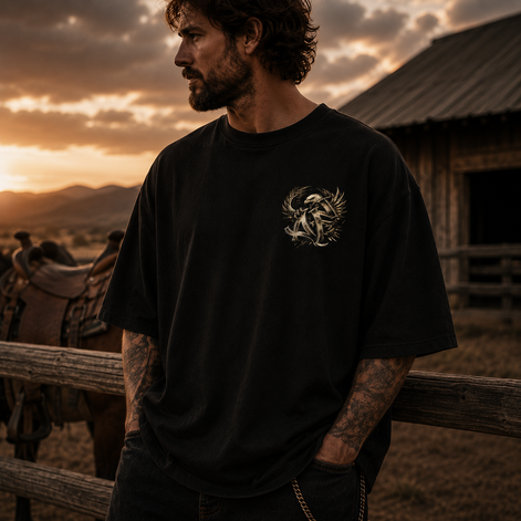 T-shirt Oversize 250 Ans - Noir