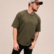 T-shirt Oversize L'Olivier - Kaki