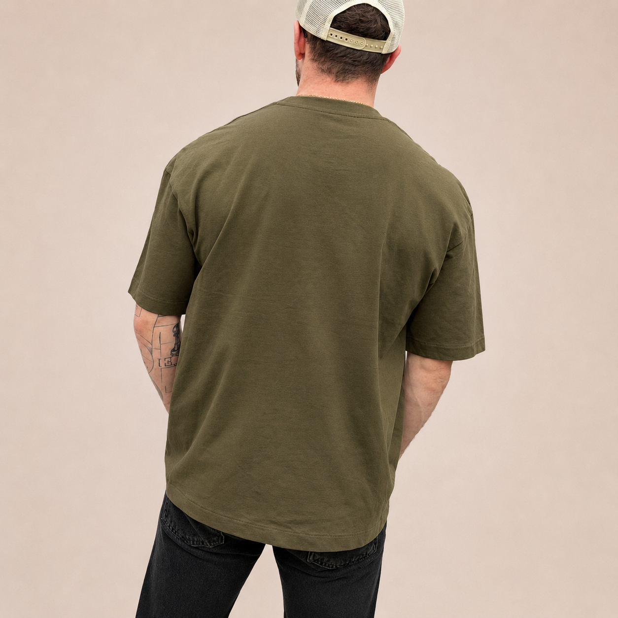 T-shirt Oversize L'Olivier - Kaki