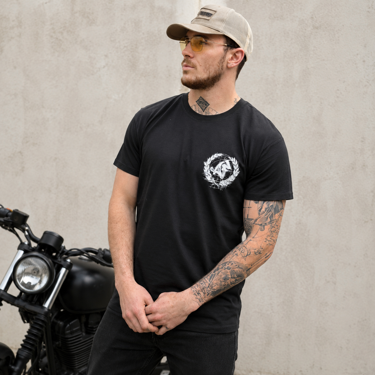 T-shirt STOP HARCELEMENT Noir