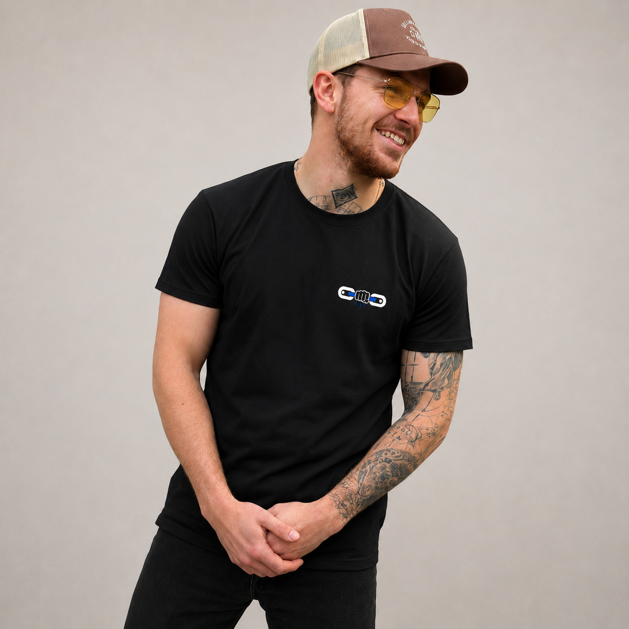 T-shirt STOP HARCELEMENT Version 2 - Noir