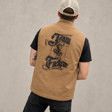 Veste Sans Manches Workwear - Esquisse Tan